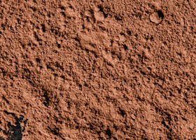 Close-up shot of textured illite clay showcasing its detailed surface.